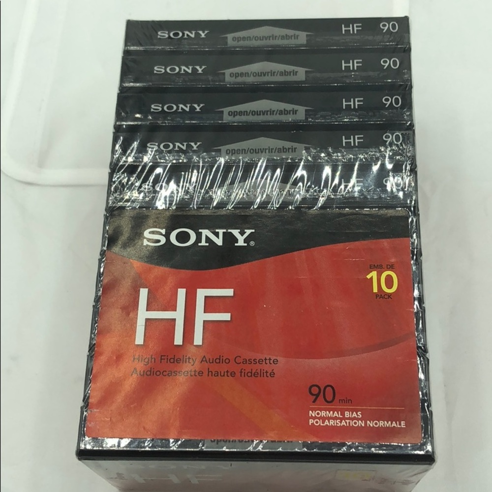 Sony 10 Pack HF 90 Minute Blank Audio Cassette